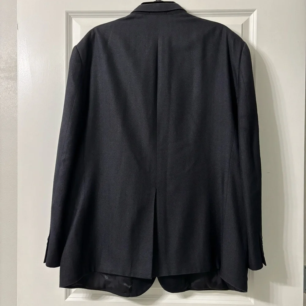 Andrew Fezza Black 100% Silk Blazer
